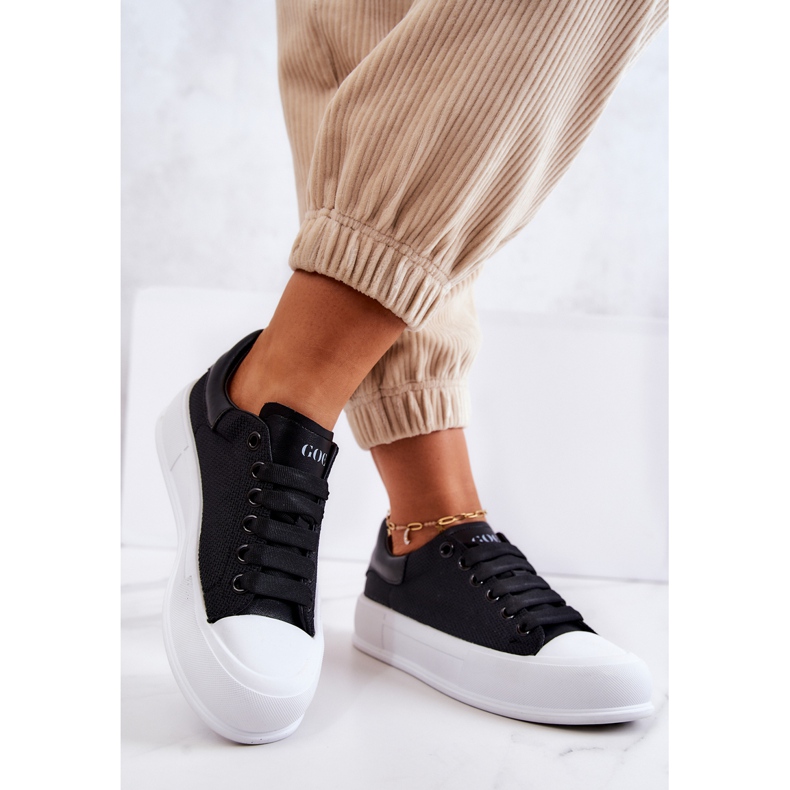 Pantofi de damă GOE JJ2N4073 Negri alb 2