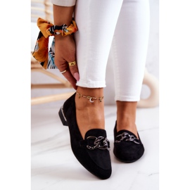 Mocasini din piele intoarsa Sergio Leone MK739 Negri negru 2