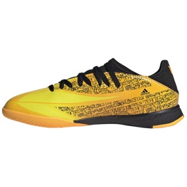 Pantofi Adidas X Speedflow Messi.3 In J Jr GW7422 galben de aur 1