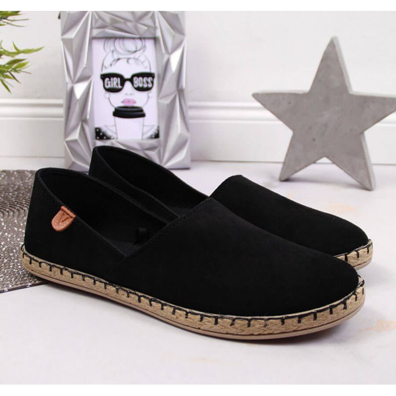 Espadrile cu croi Vinceza W JAN82A negru 2