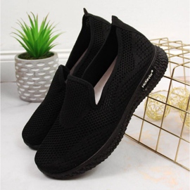 Pantofi sport negri McKeylor W JAN83 șosete negru 2
