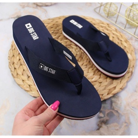 Flip-flops Big Star W JJ274A331 bleumarin albastru 1