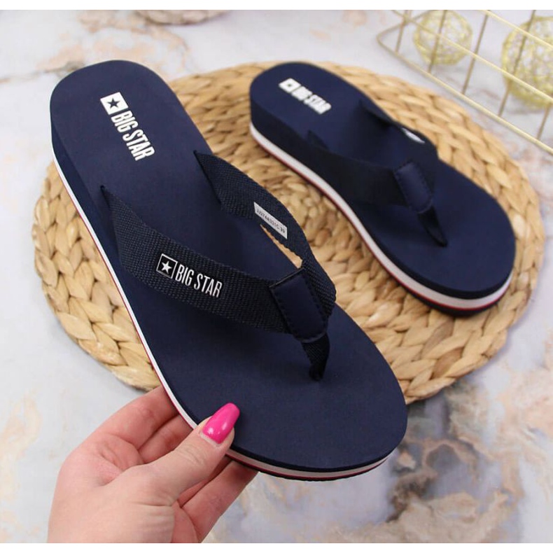Flip-flops Big Star W JJ274A331 bleumarin albastru 1