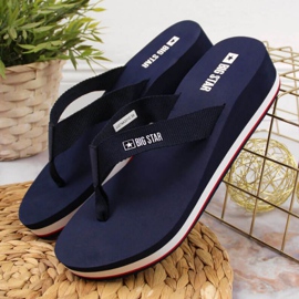Flip-flops Big Star W JJ274A331 bleumarin albastru 3