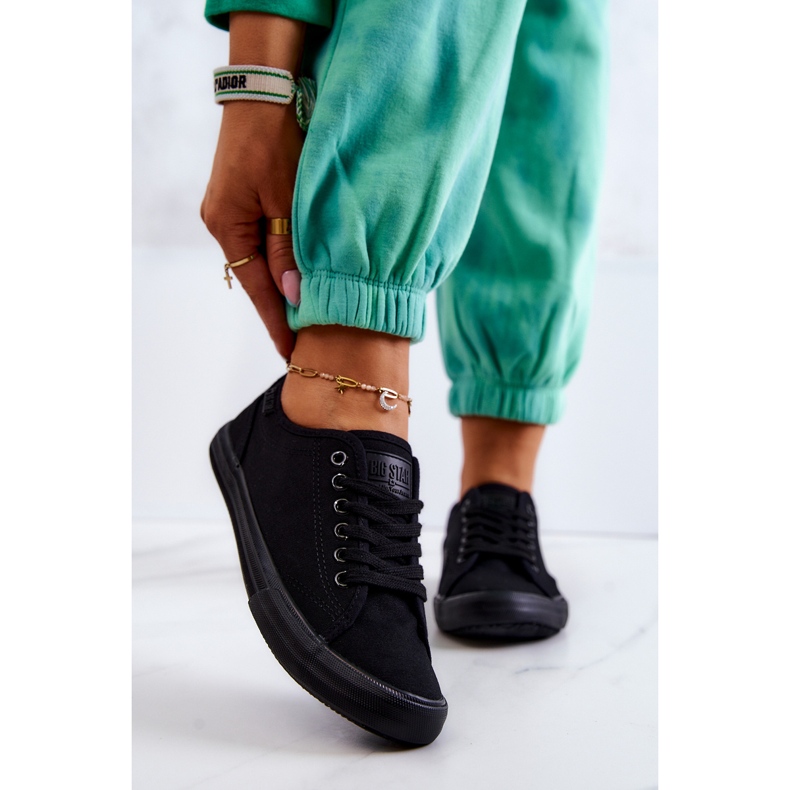 Pantofi de damă Big Star JJ274066 Negri negru 2