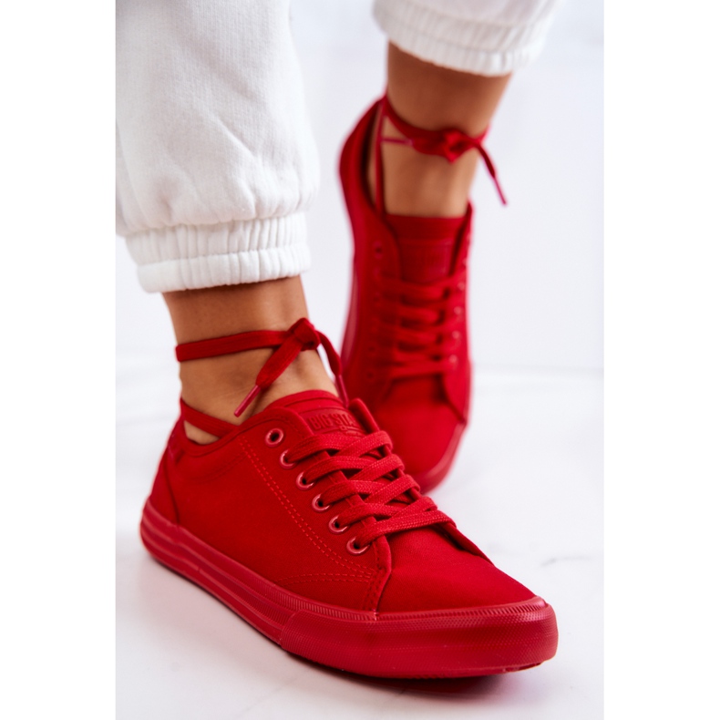 Pantofi de damă Low Big Star JJ274068 Roșu roşu 2