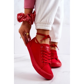 Pantofi de damă Low Big Star JJ274068 Roșu roşu 1