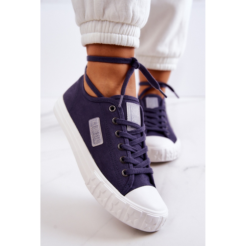 Pantofi de damă clasici Big Star JJ274494 Bleumarin albastru 2