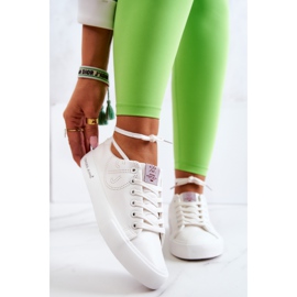 Cross Jeans Pantofi de damă, blugi încrucișați JJ2R4053C alb 1
