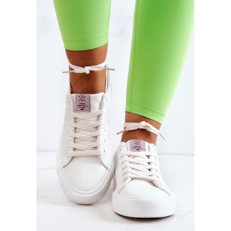 Cross Jeans Pantofi de damă, blugi încrucișați JJ2R4053C alb 2