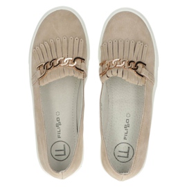 Pantofi de dama Lordsy din piele Filippo DP3532 / 22 Bej 5 Pantofi de dama Lordsy din piele Filippo DP3532 / 22 Bej 5