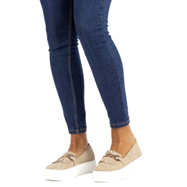 Pantofi de dama Lordsy din piele Filippo DP3532 / 22 Bej 6 Pantofi de dama Lordsy din piele Filippo DP3532 / 22 Bej 6