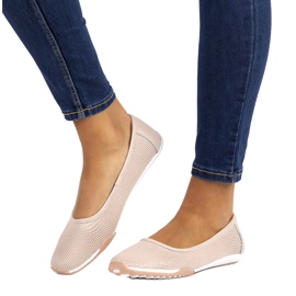 Balerini ajurati roz din piele Filippo DP3681 / 22 PI 5