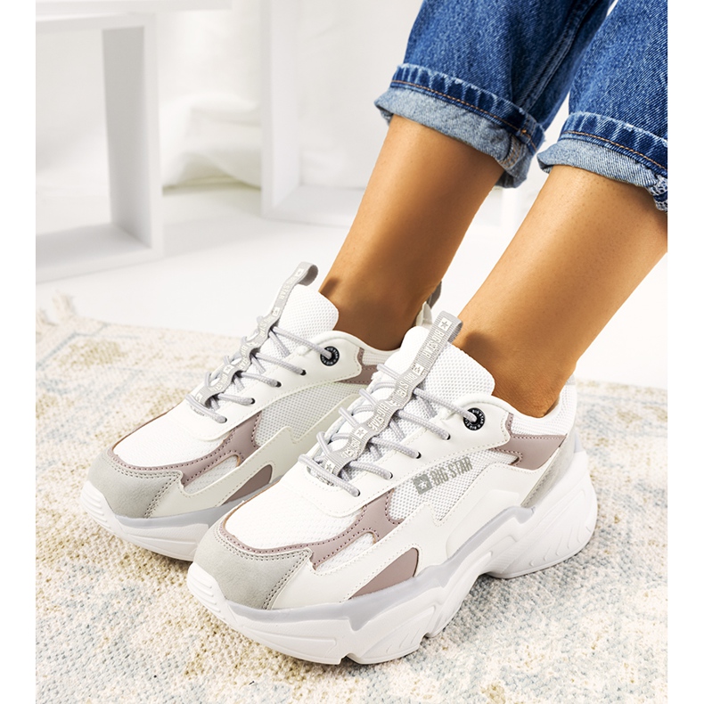 Tenisi albi Big Star HH274255 bej 1