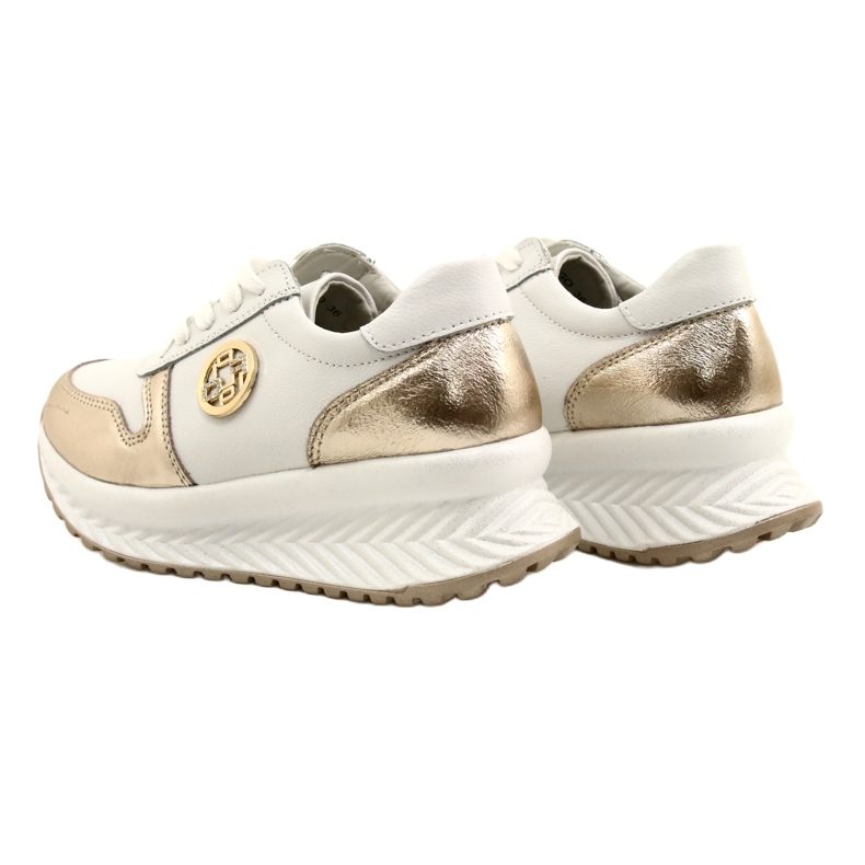 Pantofi sport dama legati Filippo DP3547 / 22 WH GO Alb de aur 7