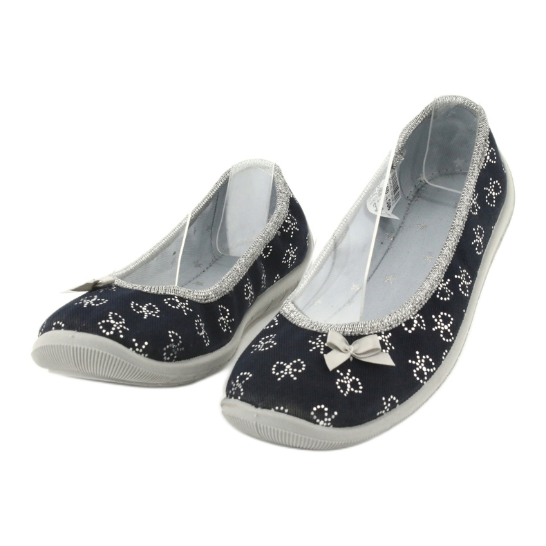 Balerini copii Befado cu fundita 980Y097 negru 2