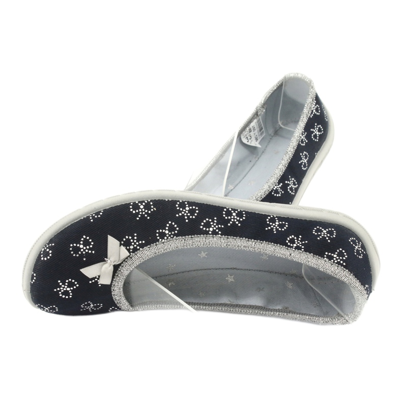 Balerini copii Befado cu fundita 980Y097 negru 3