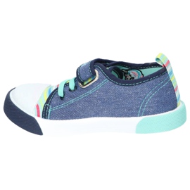 American Club Velcro Boys Sneakers American Ten14/22 Jeans Insert din piele de blugi albastru 1