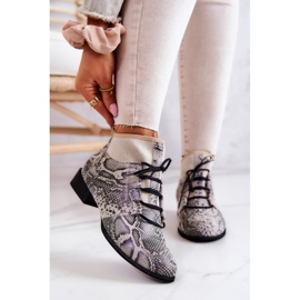 Cizme de damă Cizme de șarpe din piele intoarsa Maciejka 04744-03 Bej 2