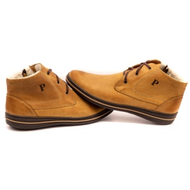 Polbut 339 pantofi roșii pentru bărbați maro portocale 5