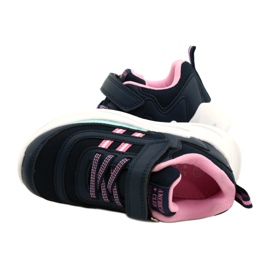 Pantofi sport pentru fete American Club HL58/22, bleumarin albastru 4