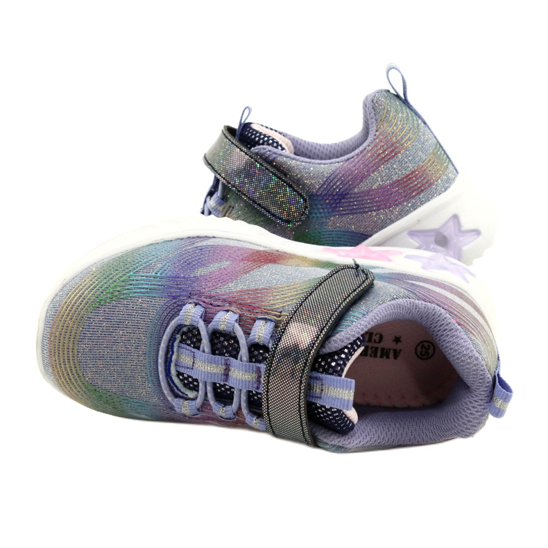 American Club Pantofi sport ADI LED Glowing Velcro ES87 / 22 Violet 4 American Club Pantofi sport ADI LED Glowing Velcro ES87 / 22 Violet 4