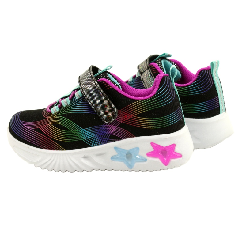 American Club Pantofi sport ADI LED Glowing Velcro ES87 / 22 Negru multicolor 6 American Club Pantofi sport ADI LED Glowing Velcro ES87 / 22 Negru multicolor 6