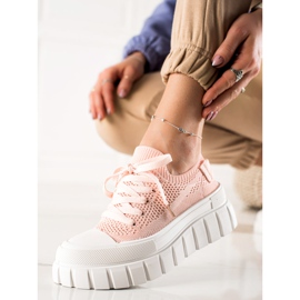 TRENDI Adidași la modă pe platformă roz 1