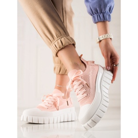 TRENDI Adidași la modă pe platformă roz 2