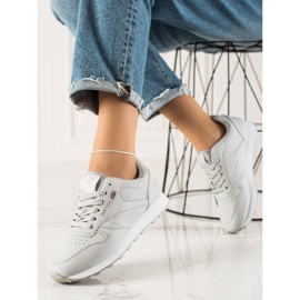 TRENDI Pantofi sport clasici gri 2