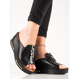 Sandale cu toc VINCEZA negru 2