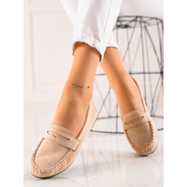 TRENDI Mocasini clasici bej 1