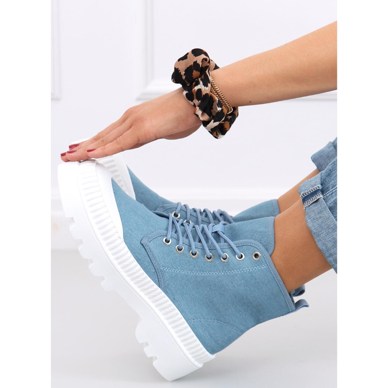 Tenisi de trekking Costa Blue până la glezne albastru 1