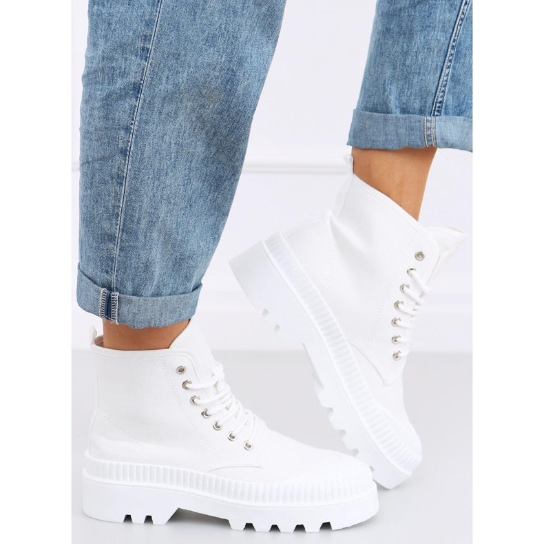 Tenisi de trekking Costa White până la glezne alb 1