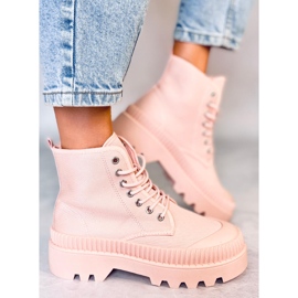 Tenisi de trekking Costa Pink până la glezne roz 1