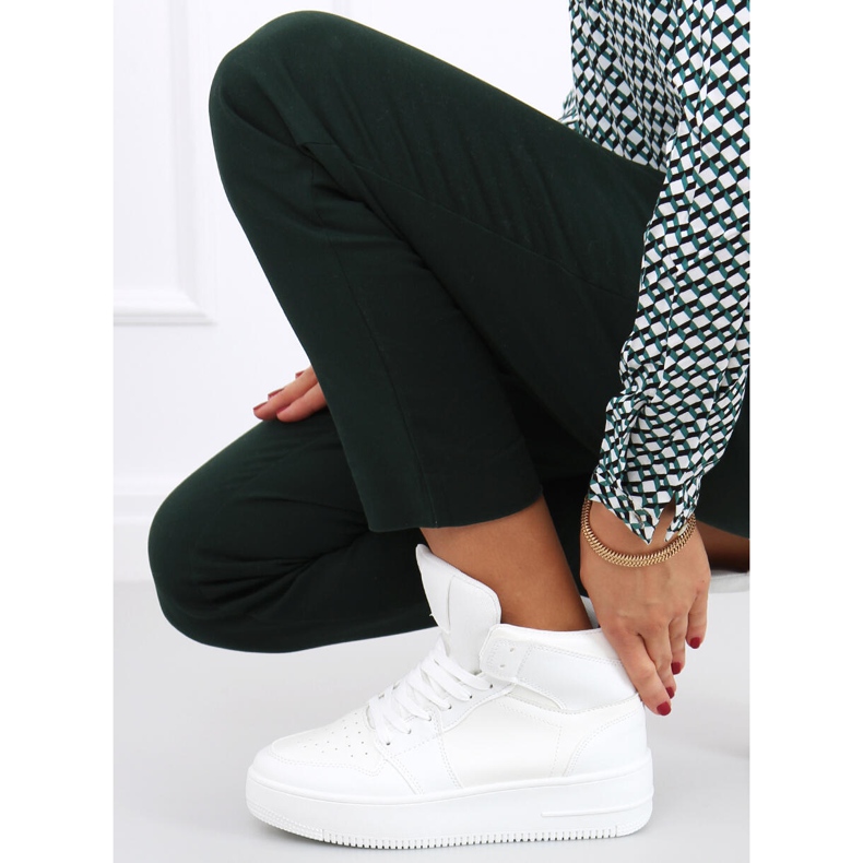 Tenisi înalți Rocha White alb 1