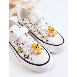 Vinceza Adidași Copii Cu Imprimeu Velcro Dantela Albă 2 Vinceza Adidași Copii Cu Imprimeu Velcro Dantela Albă 2