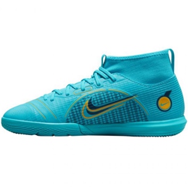 Pantofi de fotbal Nike Mercurial Superfly 8 Academy Ic Jr DJ2860 484 albastru albastru 2