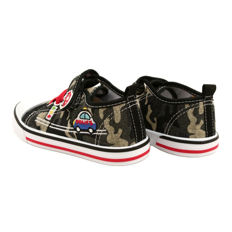 American Club adidasi americani pantofi copii insert piele TEN54 / 22 Moro bej negru 5