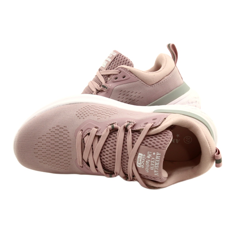 Femei American Club Pink WT102/22 Pantofi sportivi roz 4