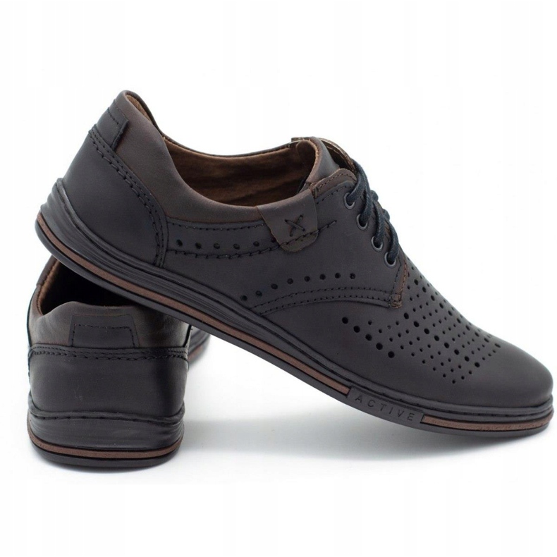 Polbut Pantofi casual bărbați 402 negri negru 3