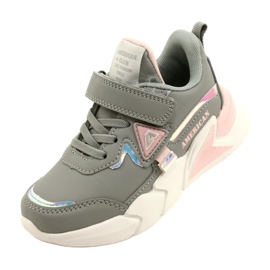 American Club Pantofi sport Velcro cu hologramă AA24/22 Grey gri 3 American Club Pantofi sport Velcro cu hologramă AA24/22 Grey gri 3