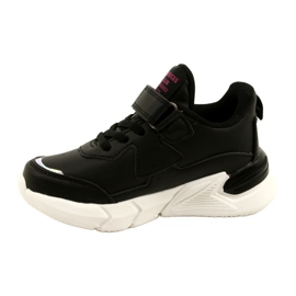 American Club Pantofi sport Velcro cu hologramă AA24/22 Black negru 1