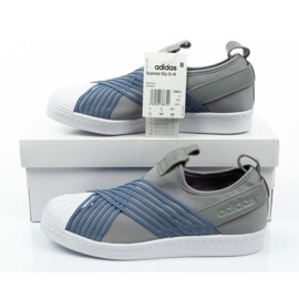 Pantofi Adidas Superstar Slipon W CG6012 albastru gri 5