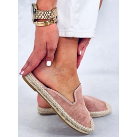 Papuci espadrile dama Carmen Pink roz 1