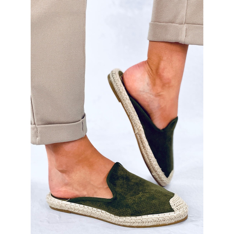 Espadrile Carmen Green papuci dama verde 1
