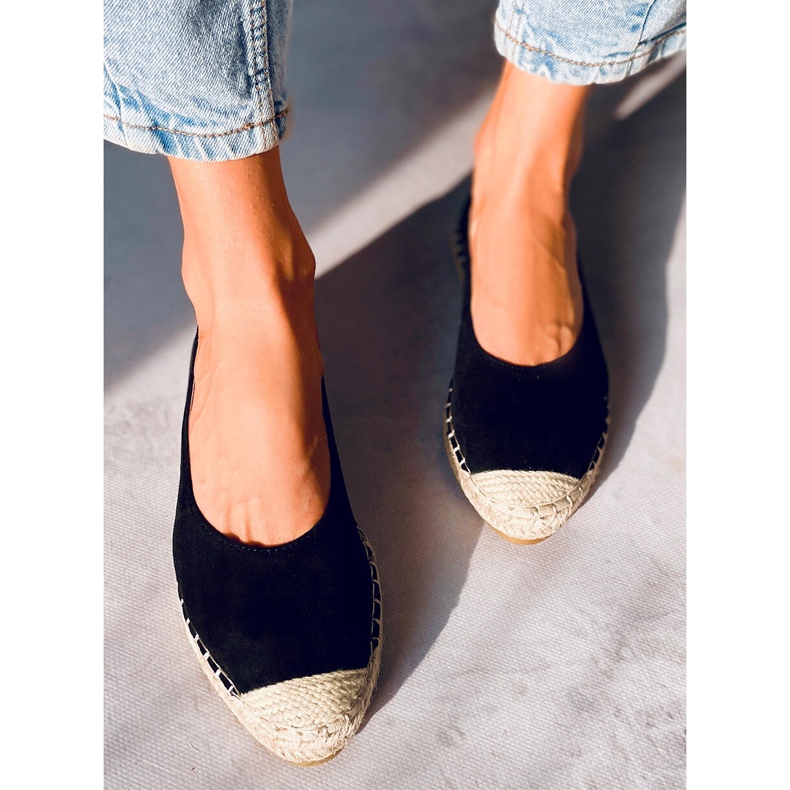 Espadrile dama Camino Black negru 1
