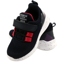 American Club RD13/22 Pantofi sport cu velcro, bleumarin albastru 5