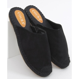 Espadrile colorate Marina Black negru 2