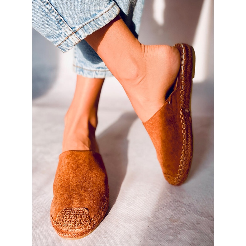 Espadrile pline de culoare Marina Camel maro 1